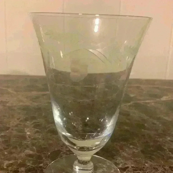 3 Vintage Iced Tea Crystal Glasses By George Borgfeldt...Pattern "Lynn" - Picture 7 of 8